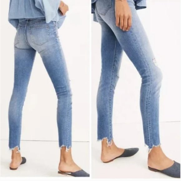 Madewell Tall 9" Mid-Rise Skinny Jeans in Frankie Wash - Picture 2 of 8